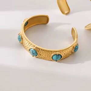 Vintage Bracelet 18K Gold Plated Stainless Steel Bracelet